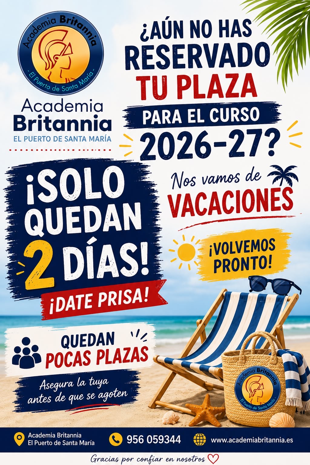 Reserva de plaza para próximo curso